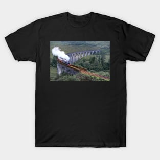 Steam Engine on the Glenfinnan viaduct T-Shirt